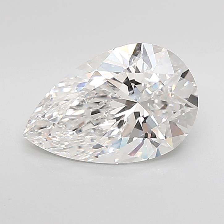 3.06ct E VS1 Rare Carat Ideal Cut Pear Lab Grown Diamond