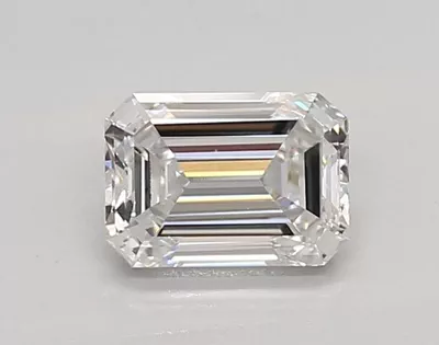0.77ct D VVS2 Rare Carat Ideal Cut Emerald Lab Grown Diamond