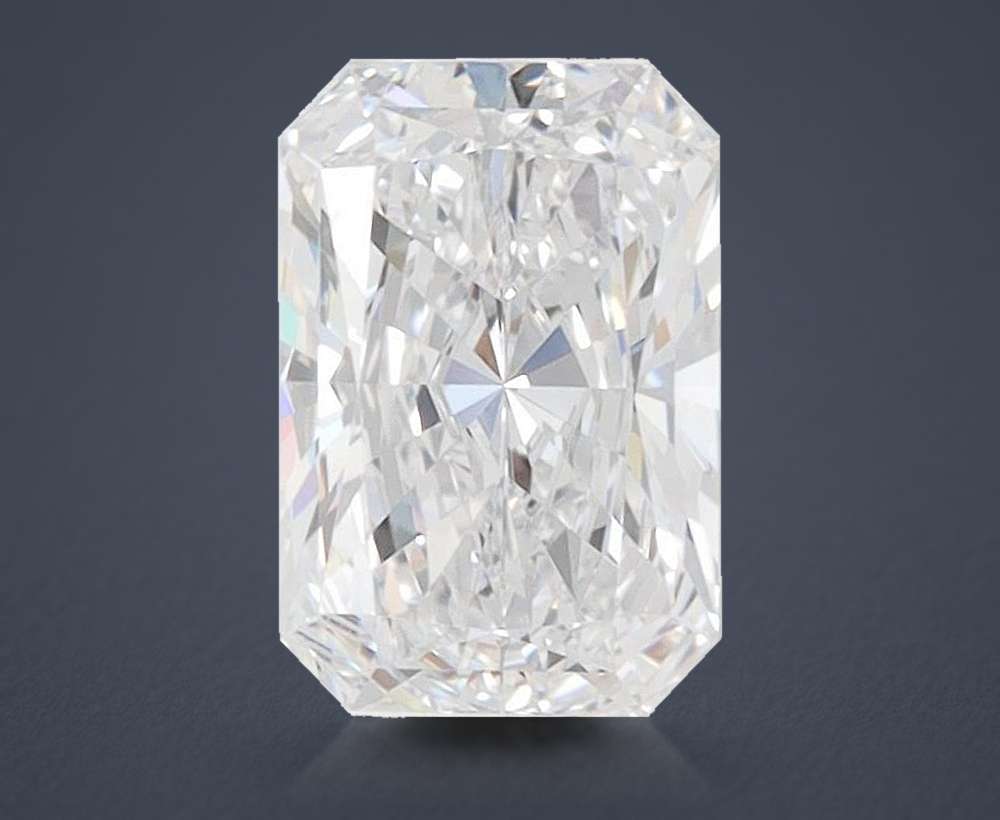 1.46ct D VVS2 Rare Carat Ideal Cut Radiant Lab Grown Diamond