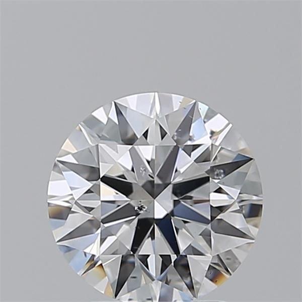 2.01ct D SI2 Rare Carat Ideal Cut Round Diamond
