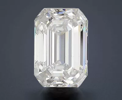 3.08ct H VS2 Rare Carat Ideal Cut Emerald Lab Grown Diamond