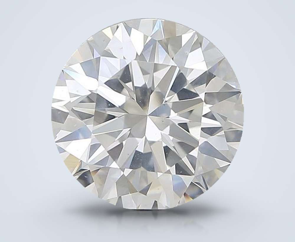 4.26ct I SI2 Rare Carat Ideal Cut Round Diamond