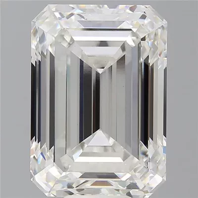 14.49ct F VVS2 Excellent Cut Emerald Lab Grown Diamond