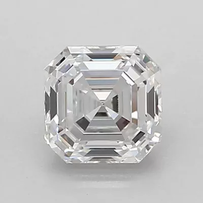1.01ct D FL Rare Carat Ideal Cut Asscher Lab Grown Diamond