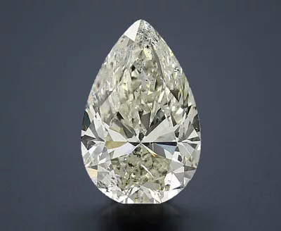 4.02ct J SI2 Rare Carat Ideal Cut Pear Diamond