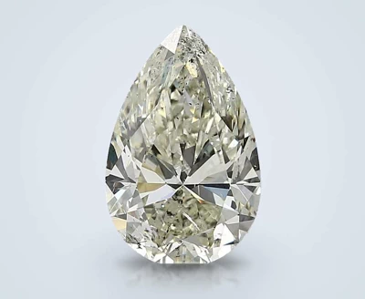 4.02ct J SI2 Rare Carat Ideal Cut Pear Diamond