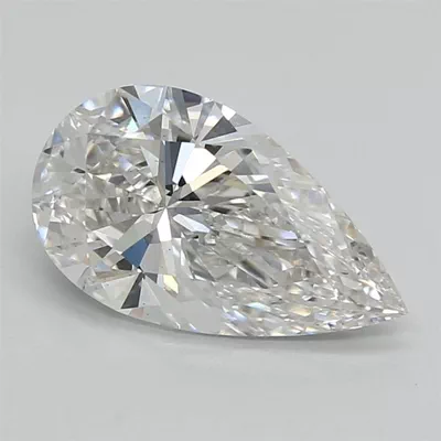 1.40ct F VS2 Rare Carat Ideal Cut Pear Lab Grown Diamond