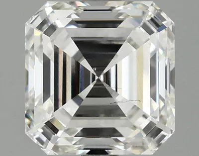 2.56ct H VS2 Rare Carat Ideal Cut Asscher Lab Grown Diamond