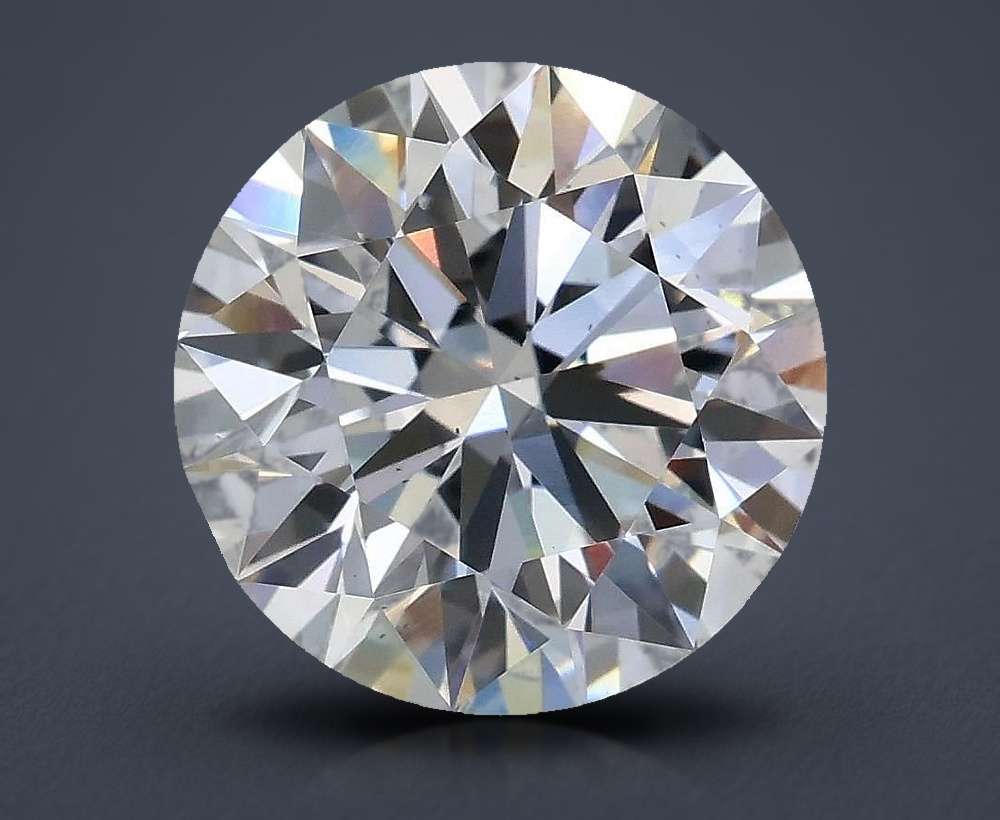 3.08ct D VS2 Rare Carat Ideal Cut Round Lab Grown Diamond