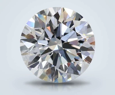 3.08ct D VS2 Rare Carat Ideal Cut Round Lab Grown Diamond