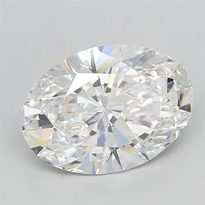 3.10ct E VS2 Rare Carat Ideal Cut Oval Lab Grown Diamond