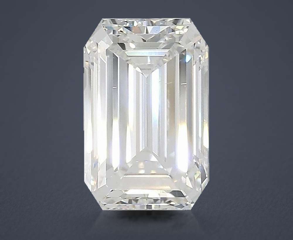 2.80ct D VS2 Rare Carat Ideal Cut Emerald Lab Grown Diamond