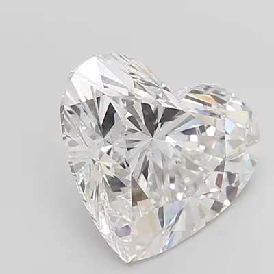 8.21ct F VS1 Rare Carat Ideal Cut Heart Lab Grown Diamond