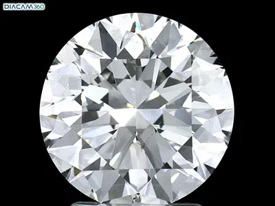 3.01ct D SI2 Rare Carat Ideal Cut Round Diamond