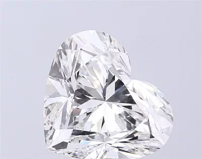 5.01ct F VS2 Rare Carat Ideal Cut Heart Lab Grown Diamond
