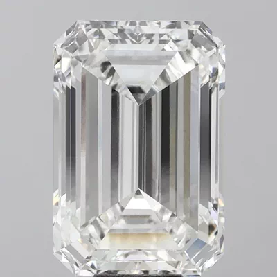 14.55ct F VVS2 Rare Carat Ideal Cut Emerald Lab Grown Diamond