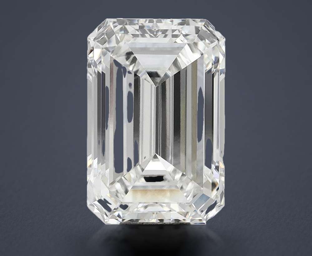 14.55ct F VVS2 Rare Carat Ideal Cut Emerald Lab Grown Diamond