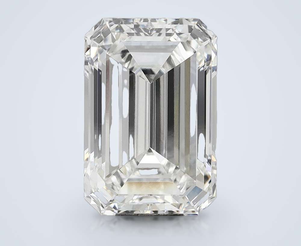 14.55ct F VVS2 Rare Carat Ideal Cut Emerald Lab Grown Diamond