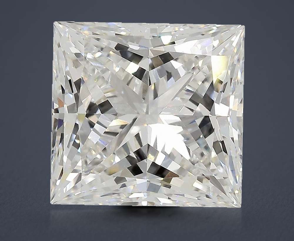 10.19ct F VS1 Rare Carat Ideal Cut Princess Lab Grown Diamond