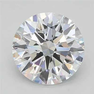 3.04ct F VS2 Rare Carat Ideal Cut Round Lab Grown Diamond