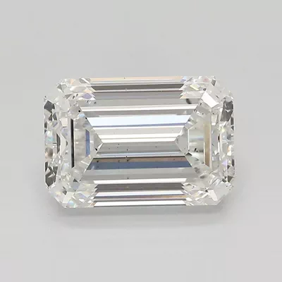 4.06ct F VS2 Very Good Cut Emerald Lab Grown Diamond