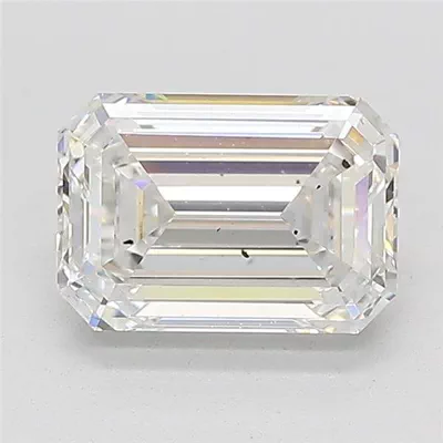 1.82ct G SI1 Rare Carat Ideal Cut Emerald Lab Grown Diamond