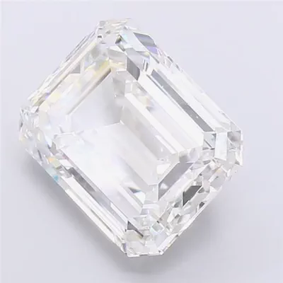 17.51ct F VVS2 Rare Carat Ideal Cut Emerald Lab Grown Diamond