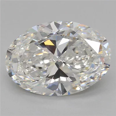 2.02ct F VVS2 Rare Carat Ideal Cut Oval Lab Grown Diamond