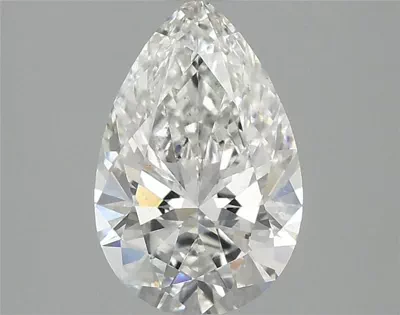 1.68ct F VS2 Rare Carat Ideal Cut Pear Lab Grown Diamond