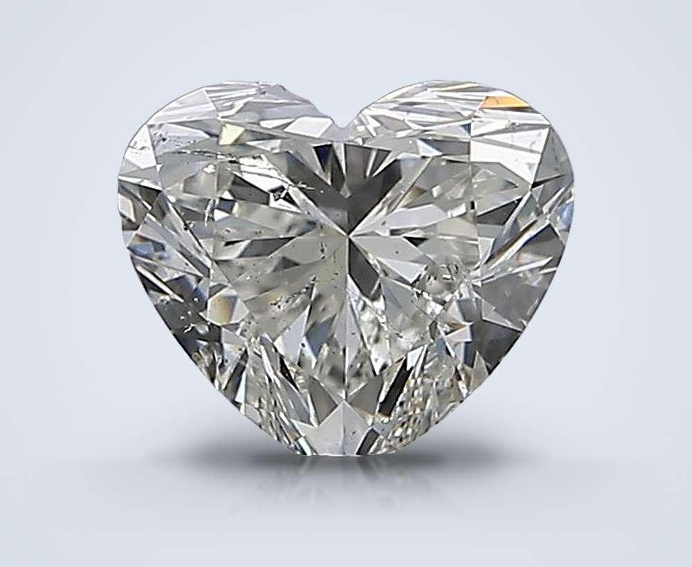 1.71ct I SI2 Rare Carat Ideal Cut Heart Diamond