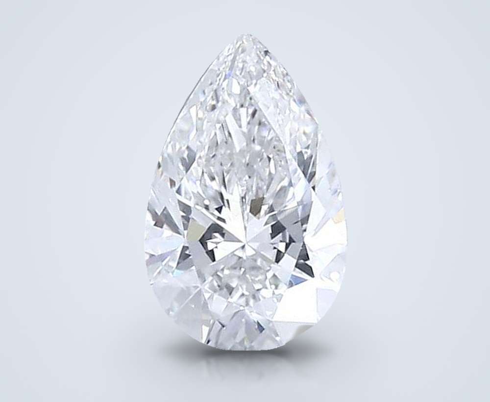 0.96ct E VS1 Rare Carat Ideal Cut Pear Lab Grown Diamond