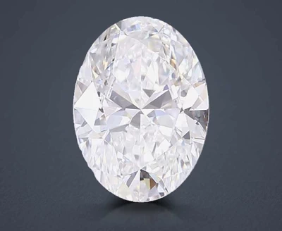 11.06ct E VS2 Rare Carat Ideal Cut Oval Lab Grown Diamond