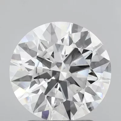 3.09ct E SI1 Rare Carat Ideal Cut Round Lab Grown Diamond