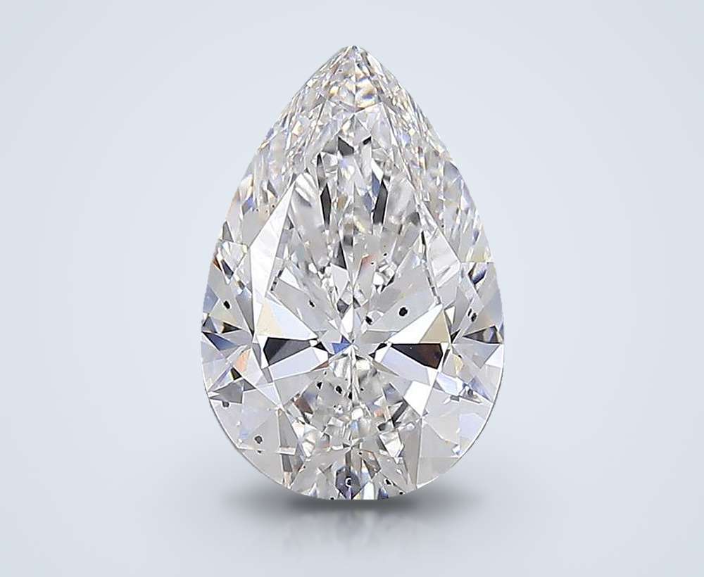 15.51ct E SI2 Rare Carat Ideal Cut Pear Lab Grown Diamond