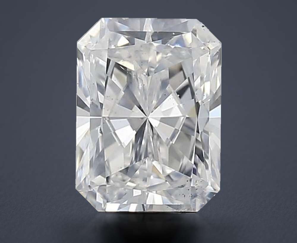 1.29ct D SI2 Rare Carat Ideal Cut Radiant Diamond