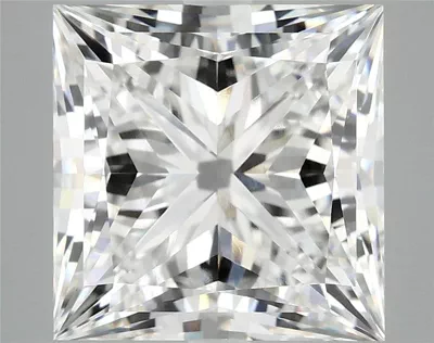 7.05ct E VVS2 Rare Carat Ideal Cut Princess Lab Grown Diamond