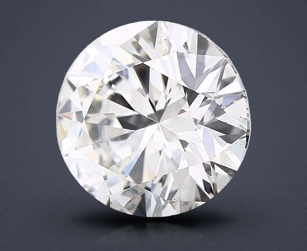 6.26ct I VS2 Rare Carat Ideal Cut Round Lab Grown Diamond