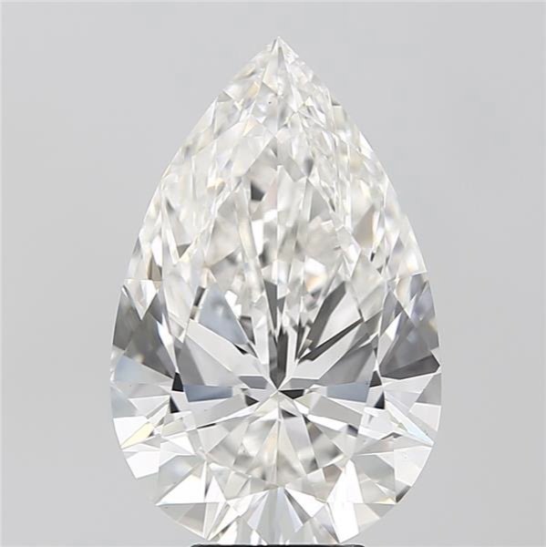 6.10ct F VS1 Rare Carat Ideal Cut Pear Lab Grown Diamond