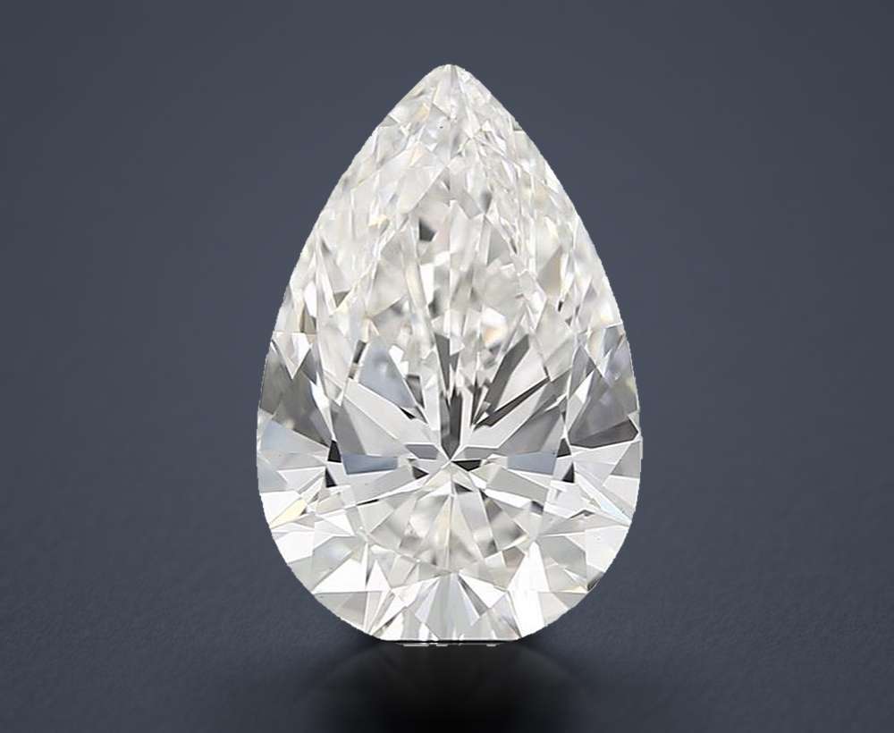6.10ct F VS1 Rare Carat Ideal Cut Pear Lab Grown Diamond