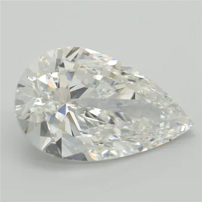 7.44ct E VS1 Rare Carat Ideal Cut Pear Lab Grown Diamond
