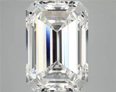 12.55ct F VVS2 Rare Carat Ideal Cut Emerald Lab Grown Diamond