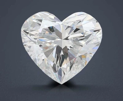 1.43ct E VVS1 Rare Carat Ideal Cut Heart Lab Grown Diamond
