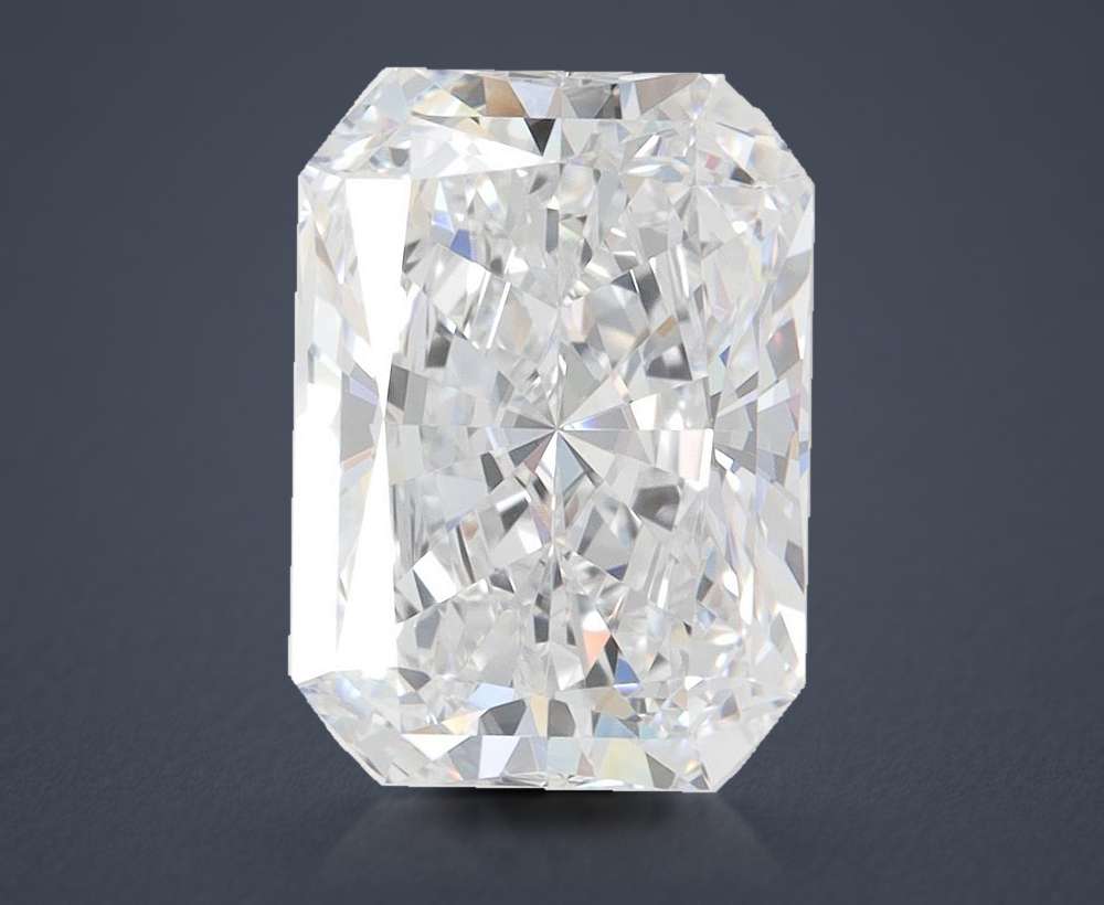 4.04ct D VVS2 Rare Carat Ideal Cut Radiant Lab Grown Diamond