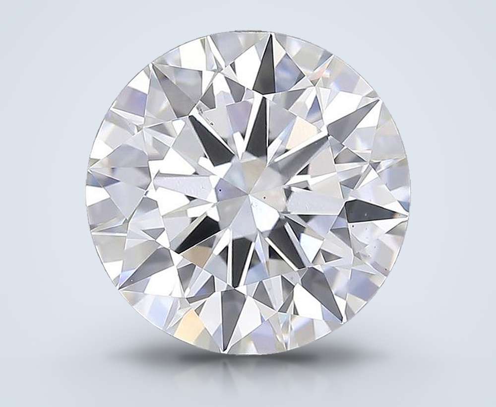 7.03ct G VS2 Rare Carat Ideal Cut Round Lab Grown Diamond