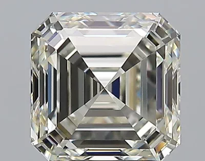 2.12ct K FL Rare Carat Ideal Cut Asscher Diamond