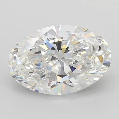 3.28ct E VS1 Rare Carat Ideal Cut Oval Lab Grown Diamond