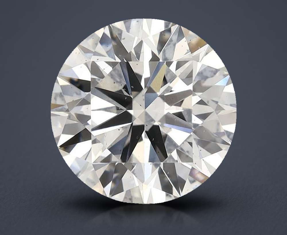 4.06ct F SI1 Rare Carat Ideal Cut Round Lab Grown Diamond