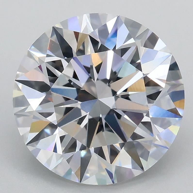 3.09ct D VVS2 Rare Carat Ideal Cut Round Lab Grown Diamond
