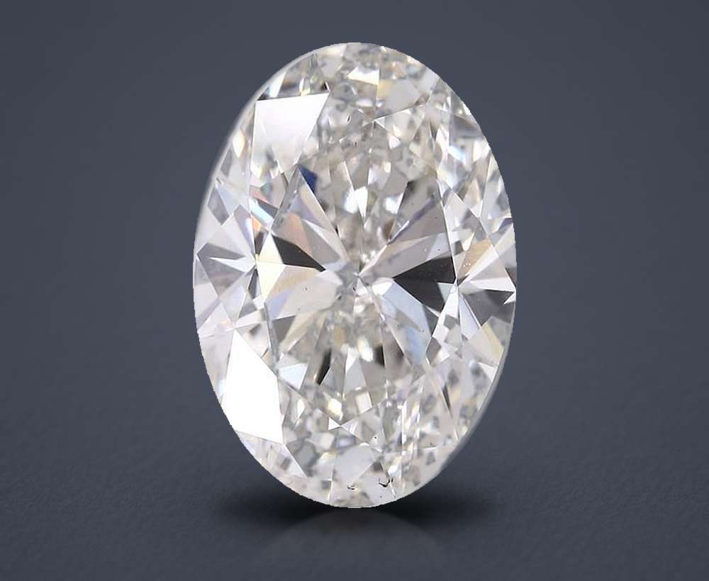 9.68ct H VS2 Rare Carat Ideal Cut Oval Lab Grown Diamond