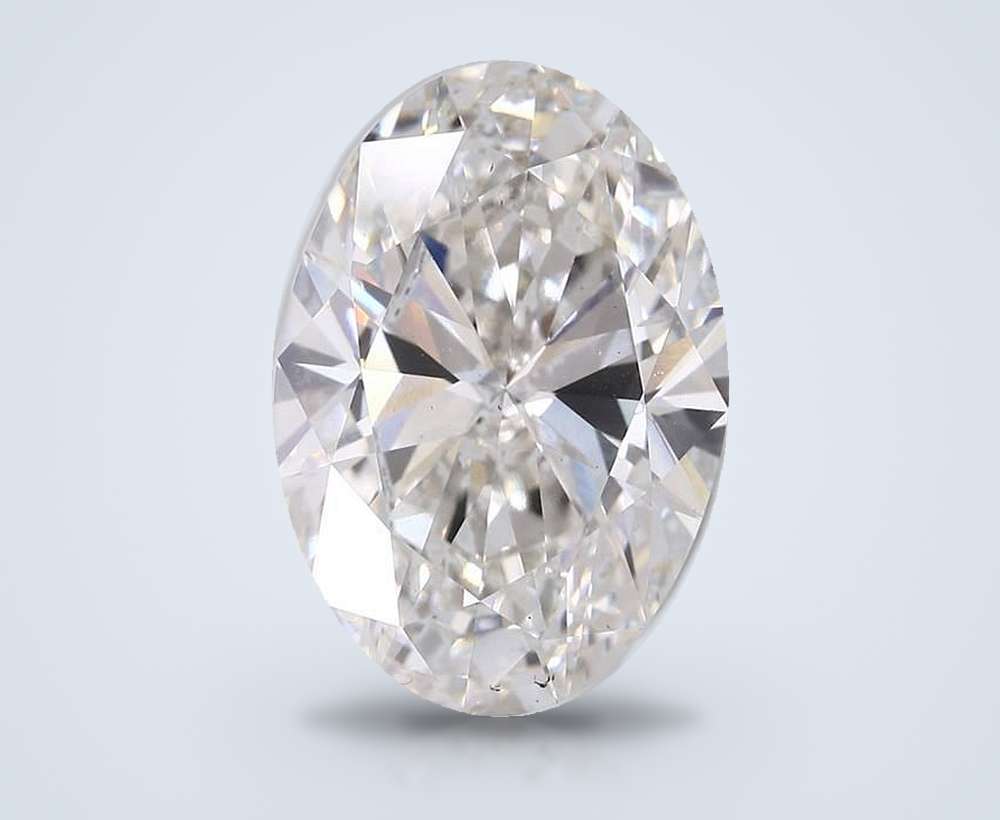 9.68ct H VS2 Rare Carat Ideal Cut Oval Lab Grown Diamond